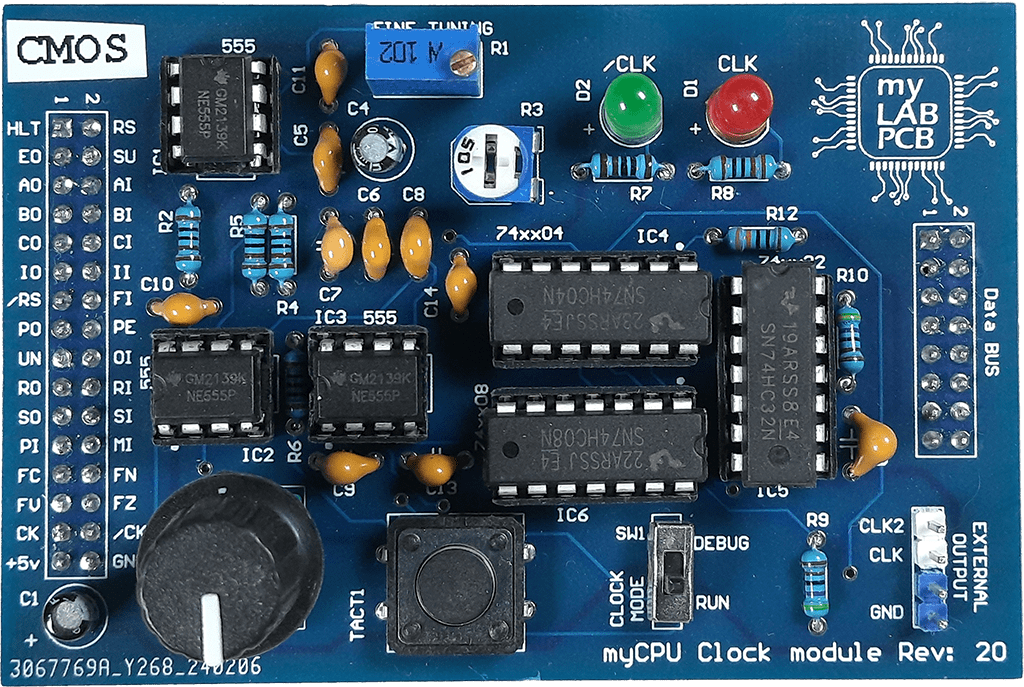 Clock module assembled view