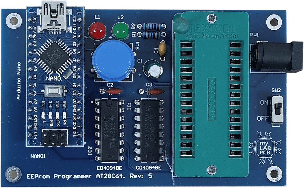 EEProm Programmer module assembled view